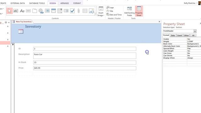 Format Form Header in Access смотреть онлайн
