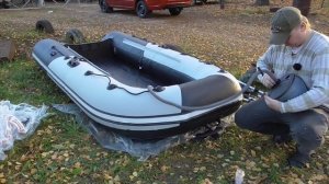 Лодка РИВЬЕРА 3200 НДНД. Обзор распаковка. Первый лодочный. Косяки и первое впечатление.