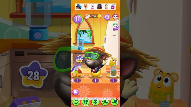 Мой говорящий кот Том 2 выполняет задания