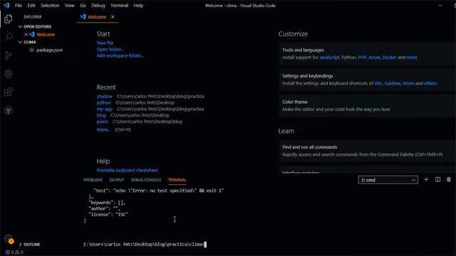 COMO CREAR ARCHIVO PACKAGE JSON | HOW TO CREATE JSON PACKAGE FILE смотреть онлайн