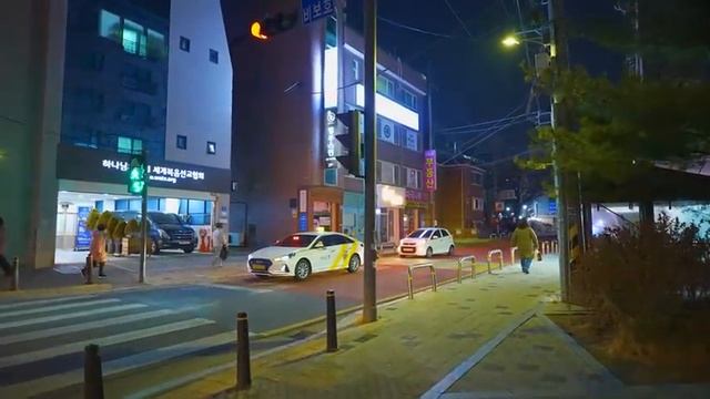 Seoul Night Walk 4K - A Friday Night Walk In Magok. Food Street & Quiet Walks.
