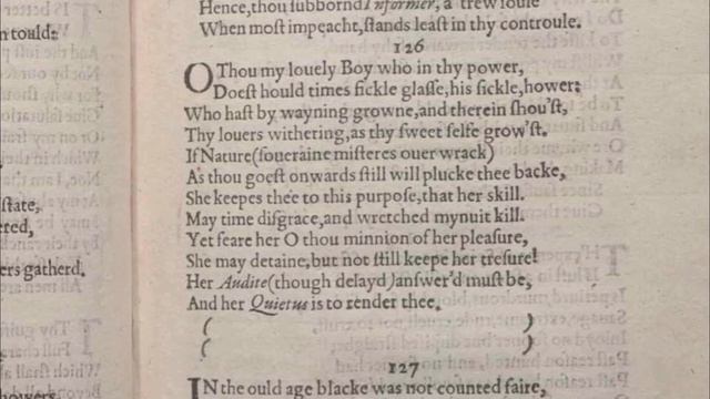 Shakespeare's Sonnet #126 "O thou, my lovely boy, who in thy power" смотреть онлайн
