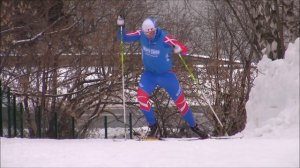 Беговые лыжи. Современный коньковый ход.