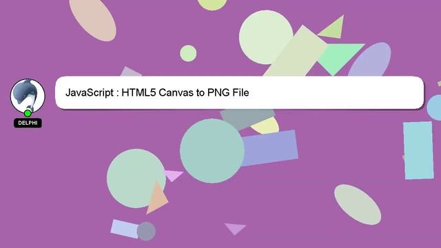JavaScript : HTML5 Canvas to PNG File смотреть онлайн