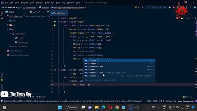 Travel Agency TCS-XPLORE CPA IPA JAVA OOPS CODING QUESTION смотреть онлайн
