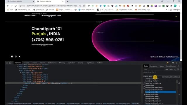 How to make portfolio website in html and css | In Hindi | Part2 смотреть онлайн