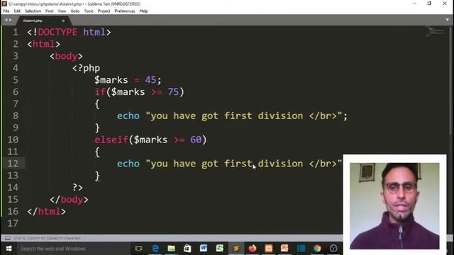 What is if...elseif...else Statement-PHP FUNDAMENTALS IN HINDI-PART-16 смотреть онлайн
