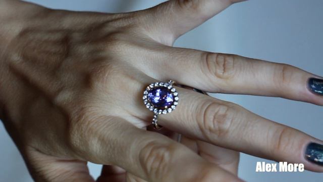 Золотое кольцо с танзанитом | Alex More смотреть онлайн
