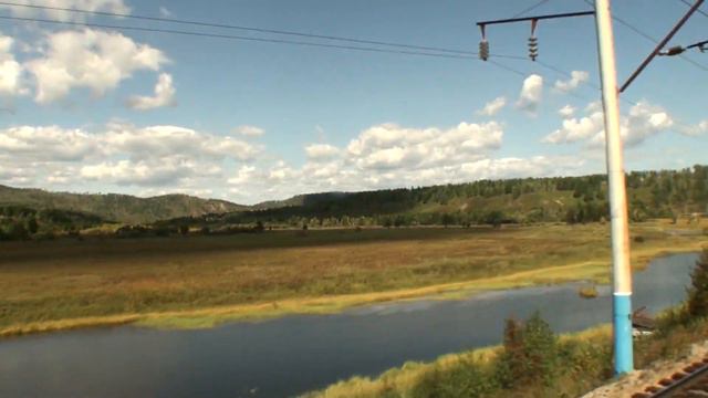 Вид из окна поезда. Сибирь Relax музыка смотреть онлайн