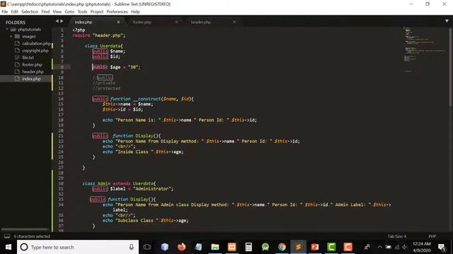Object Oriented Programming in PHP [PART-10]: Work with Access Modifiers in PHP смотреть онлайн