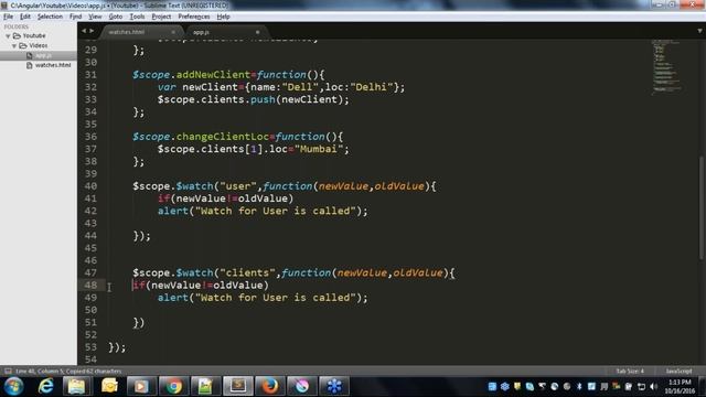 Angular Js $watch - Part 1 смотреть онлайн