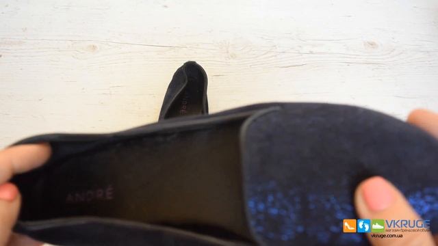 Балетки женские из натуральной замши Andre (арт. 2675) смотреть онлайн