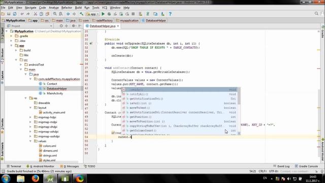 Creating simple Database in Android Studio смотреть онлайн