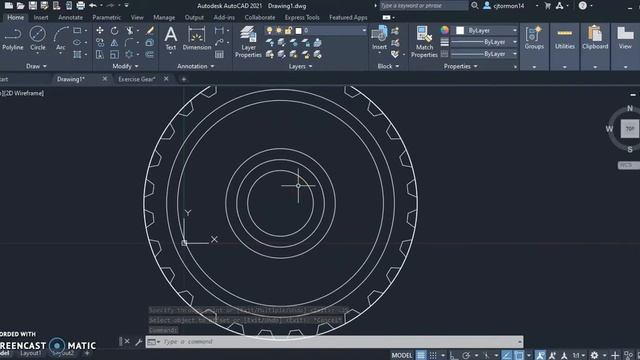 Gear 2D and 3D|AUTOCAD смотреть онлайн
