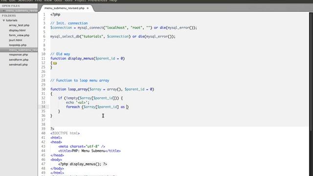 PHP Tutorial: Menu - Sub Menu in PHP/ MySQL - Revised смотреть онлайн