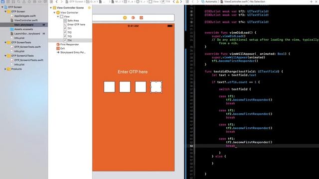 How to make OTP Screen in IOS using Swift смотреть онлайн