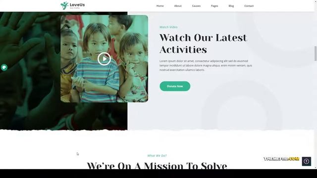 Loveus - NonProfit Charity WordPress Theme non profit charity hub Easy Create Website смотреть онлайн