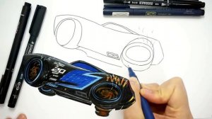 CARS 4 Crash Scene Compilation . Drawing and Coloring Pages