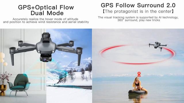 L600 Pro Obstacle Avoidance 4K Long Range Brushless Drone – Just Released ! смотреть онлайн