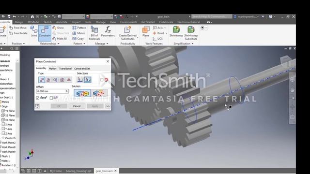 Gear Train Design using Autodesk Inventor-Project assignment for Skyfi Labs online course-by Martin смотреть онлайн