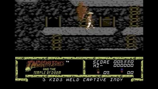 Indiana Jones And The Temple Of Doom Review for the Commodore 64 by John Gage смотреть онлайн