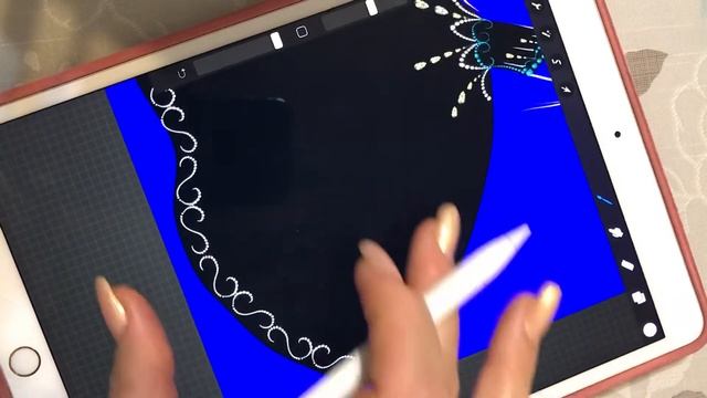 Рисуем в Procreate стразами смотреть онлайн