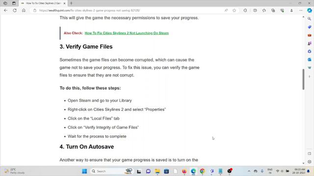 How To Fix Cities Skylines 2 Game Progress Not Saving смотреть онлайн
