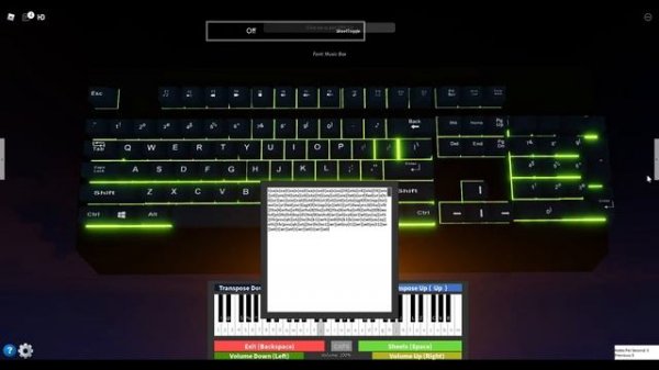 Roblox piano sheets | Subwoofer Lullaby