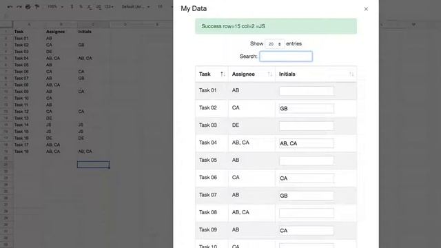 Google App Scripts HTML table with editable column using Google Sheets as database demo 2 смотреть онлайн