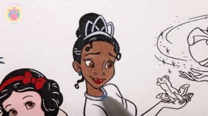 Принцессы Диснея Часть 2 : Все вместе  / Раскраска для детей/ Книжка Раскраска