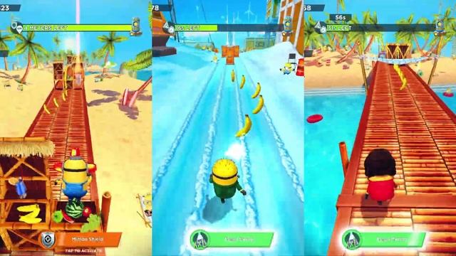 Minion Rush Bride of Frankenstein VS Surfer VS Grenadier VS Cupid VS Deep Diver VS Reindeer VS Stri смотреть онлайн