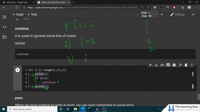 continue statement in Python (in Hindi) | The Learning Setu смотреть онлайн