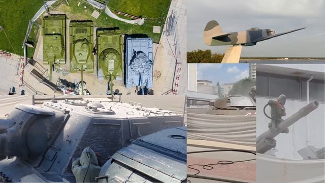Очистка и покраска военной техники смотреть онлайн