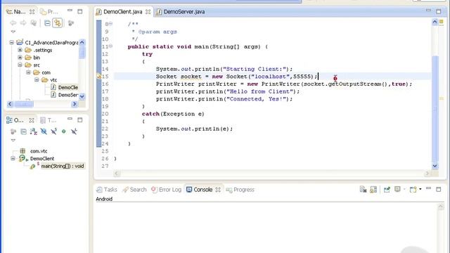 VTC Player Advanced Java Programming Java SE 7, Sockets смотреть онлайн