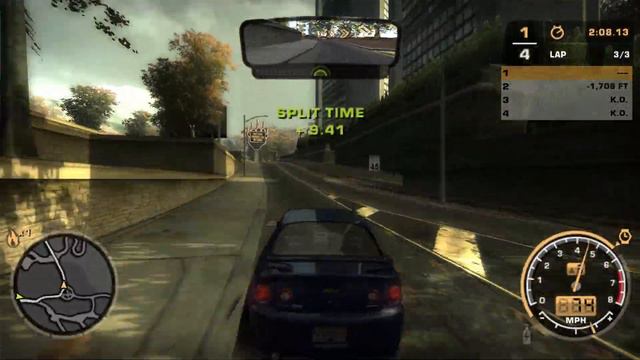 Need For Speed Most Wanted 2005   Lap Knockout Hickley Field AND ROCKPORT POLICE VID CAM 01 Blackl