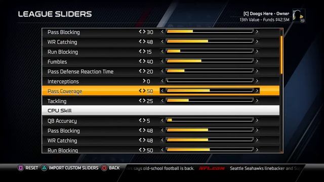 Madden NFL 25: Slider Set for Simulated Games! смотреть онлайн
