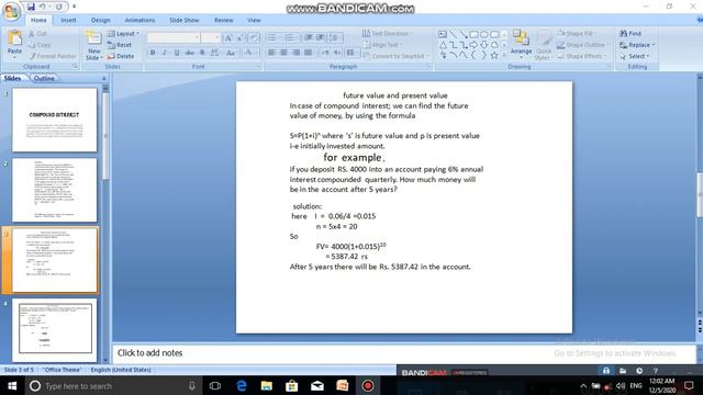 compound interest, future value , present value смотреть онлайн