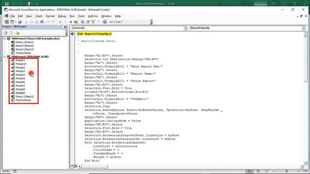 How to Edit a Macro in Excel - Tutorial смотреть онлайн