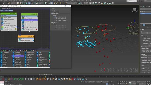 7_06.Particle Groups and Neighbors Test - RedefineFX смотреть онлайн