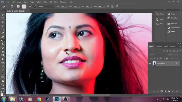 Face Retouch in Ps Photoshop Bangla tutorial смотреть онлайн