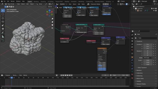 3D Differential Growth in Blender! смотреть онлайн