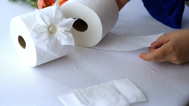 ?ЦВЕТЫ ИЗ РУЛОНОВ БУМАГИ В ВАННУЮ КОМНАТУ?✨ смотреть онлайн
