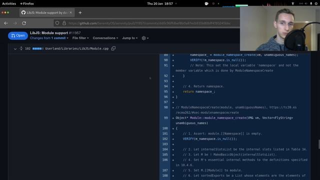 Code review: Module support in LibJS смотреть онлайн