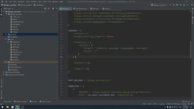 ЛОГИРОВАНИЕ В DJANGO. НАСТРАИВАЕМ LOGGING смотреть онлайн