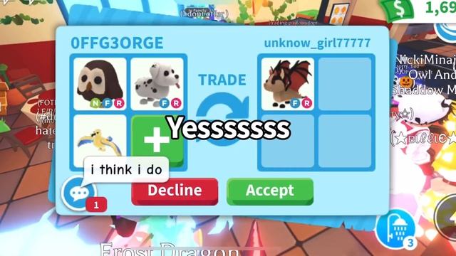 Trading In Roblox Adopt Me! *MEGA BAT DRAGON MSSION* (Roblox Trading proofs) смотреть онлайн