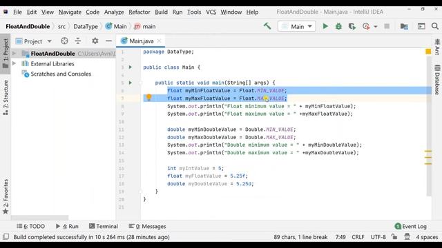 Tutorial 11 - Float and Double Primitive Type смотреть онлайн