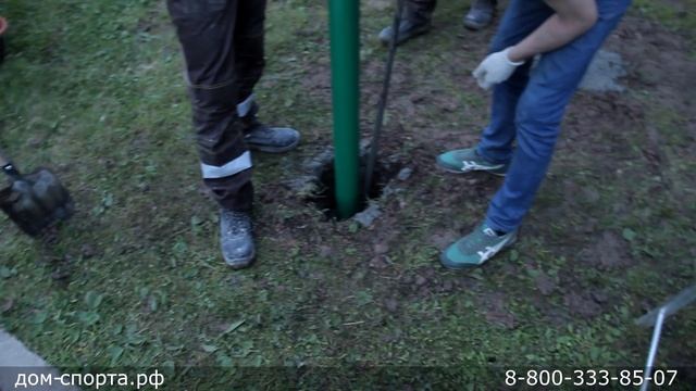 Турник для улицы. Монтаж "под ключ". смотреть онлайн