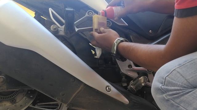 How To Change Brake Fluid On A CBR250RA / CBR250R Combined ABS