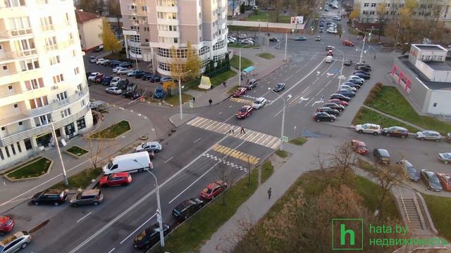 Бизнес-центр Кропоткина 93А, Минск. Облет на квадрокоптере. смотреть онлайн