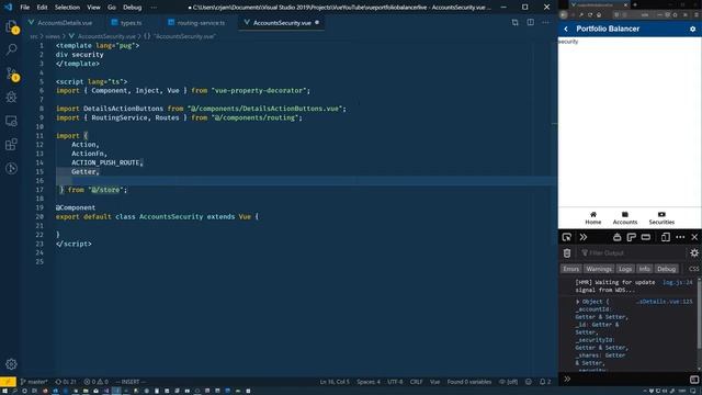 Displaying The Properties Of An Account Security #35 - Vue Projects смотреть онлайн